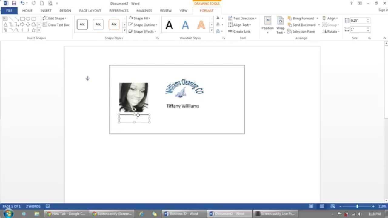 How To Make Id Cards On Microsoft Word – Calep.midnightpig.co Regarding Id Badge Template Word