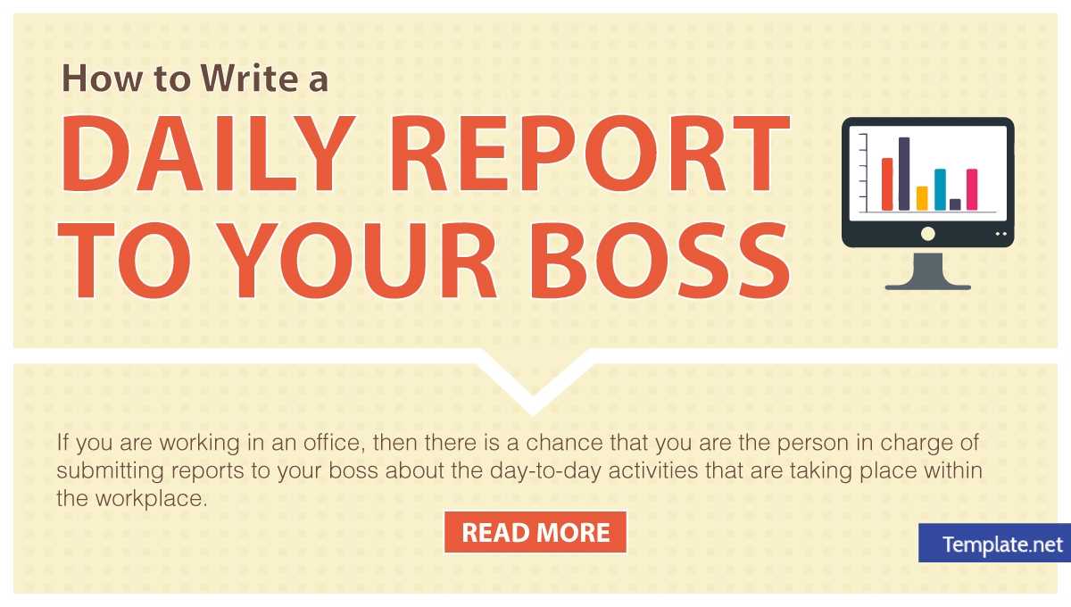 How To Write A Daily Report To Your Boss – 11+ Templates In In Daily Activity Report Template