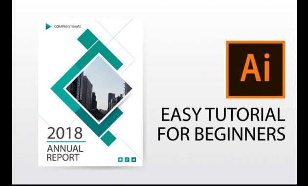 Illustrator Tutorial : How To Design Annual Report Cover, Brochure, Flyer  Template throughout Illustrator Report Templates