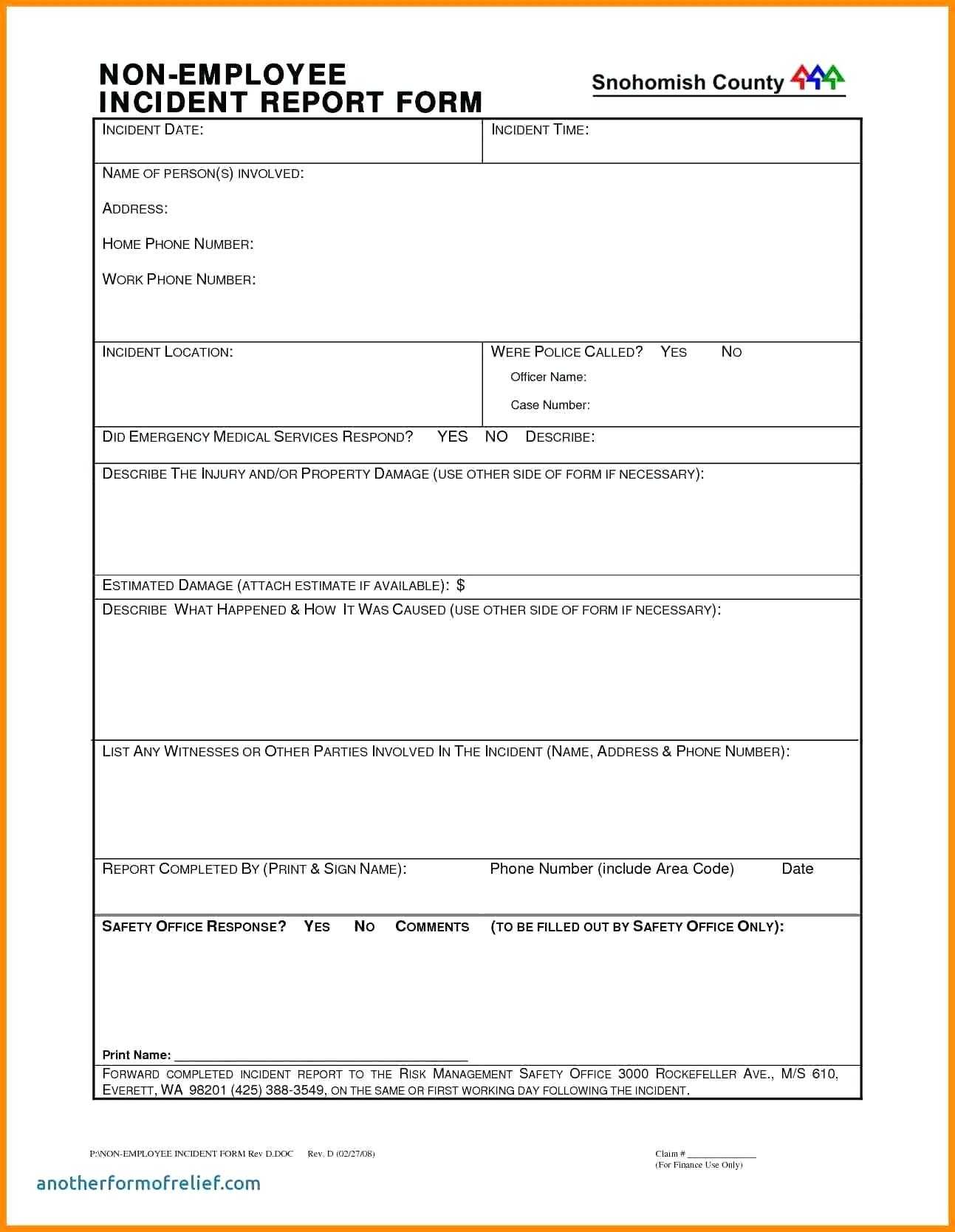Incident Report Form Template Free Download – Vmarques Regarding Case Report Form Template