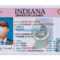 Indiana Driver License Psd Template Throughout Blank Drivers License Template