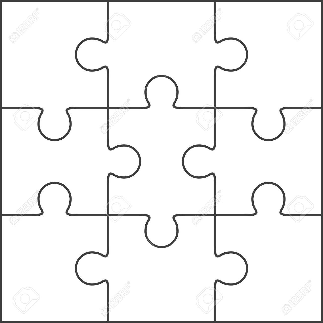Jigsaw Puzzle Template – Dalep.midnightpig.co With Regard To Blank Jigsaw Piece Template