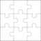 Jigsaw Puzzle Vector, Blank Simple Template 3X3 Throughout Blank Jigsaw Piece Template
