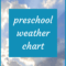 Kindergarten And Preschool Weather Chart In Kids Weather Report Template