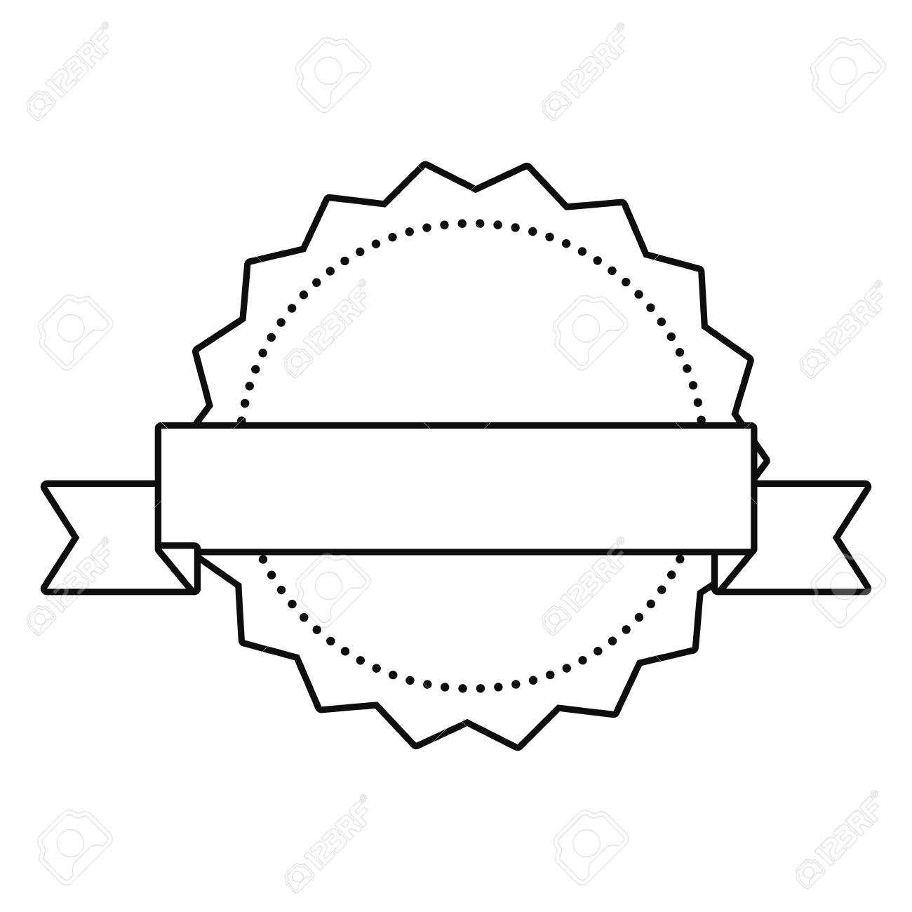 Label Ribbon Banner Blank Template Vector Illustration Throughout Free Blank Banner Templates