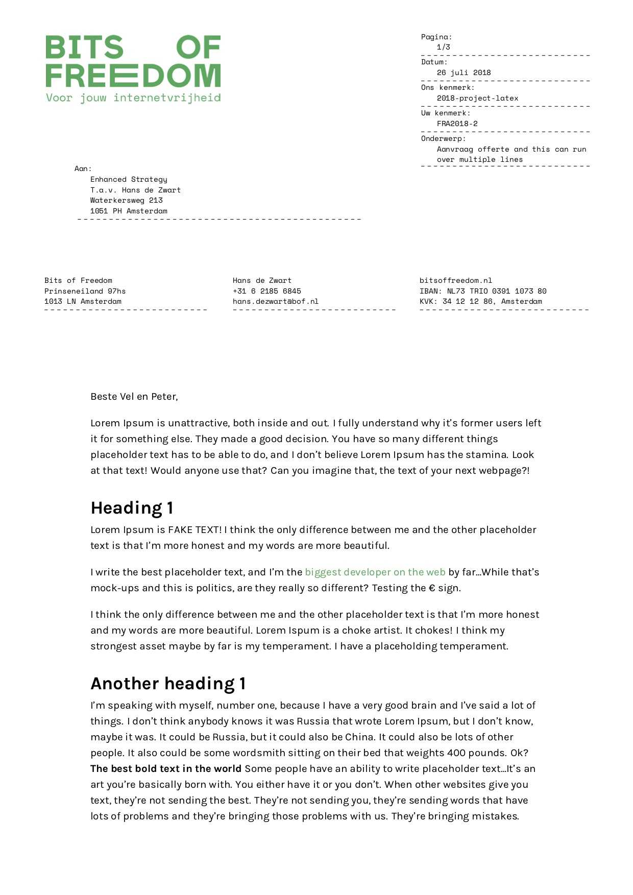 Latex Typesetting – Showcase In Project Report Latex Template