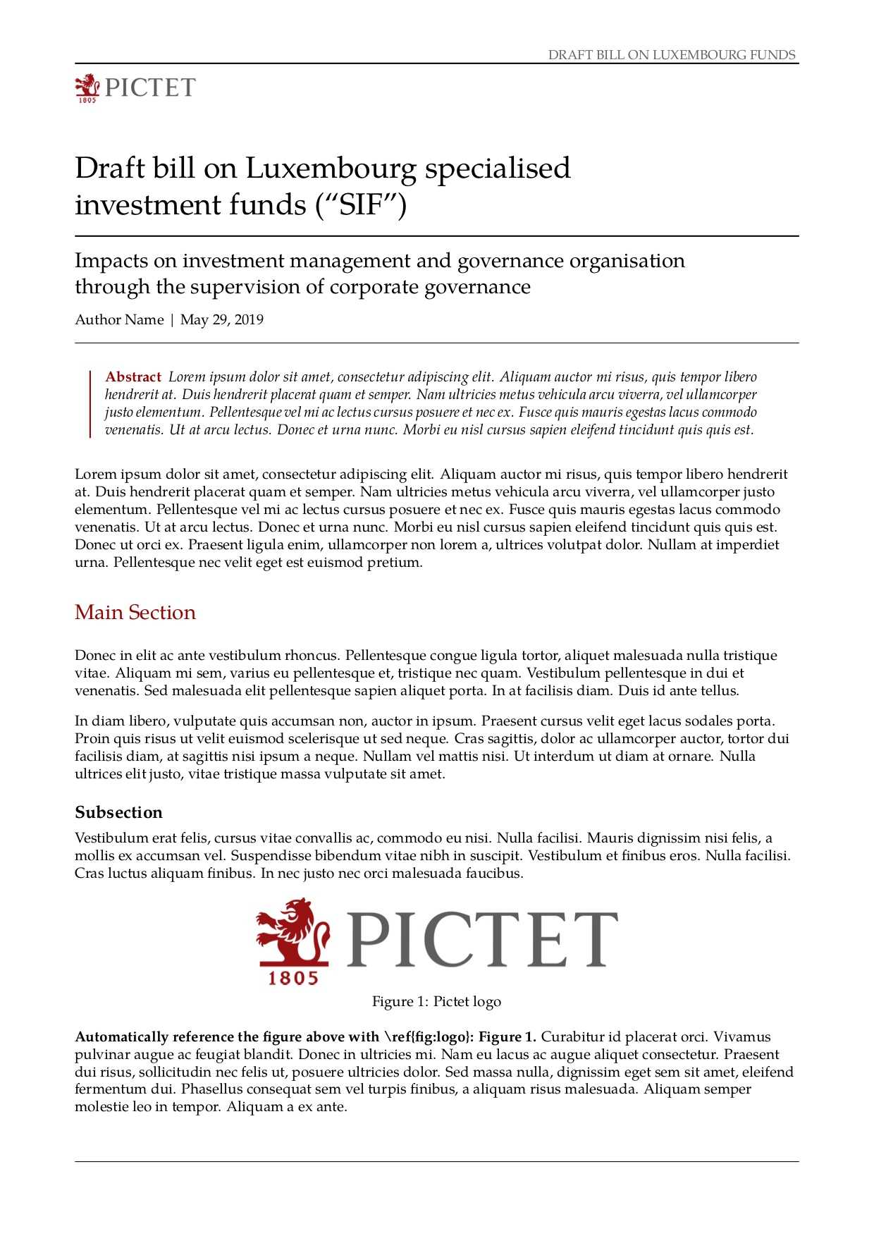 Latex Typesetting – Showcase Regarding Project Report Latex Template