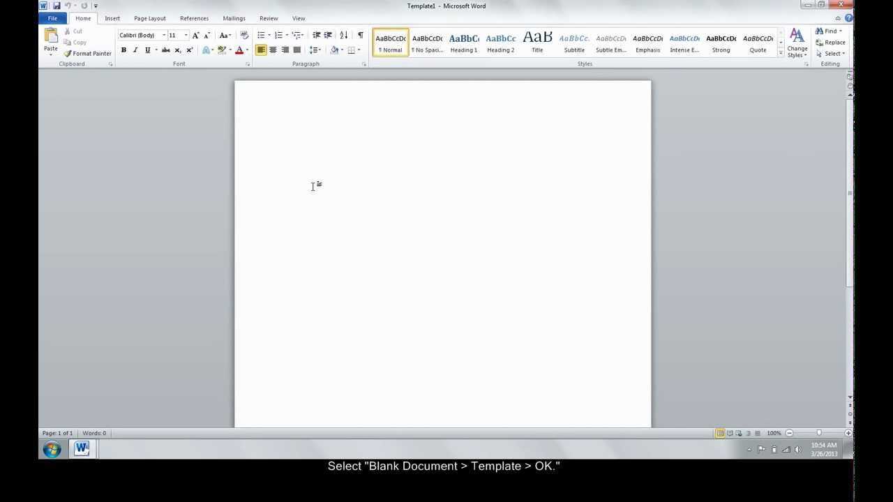 Make A Custom Template In Word Within Creating Word Templates 2013