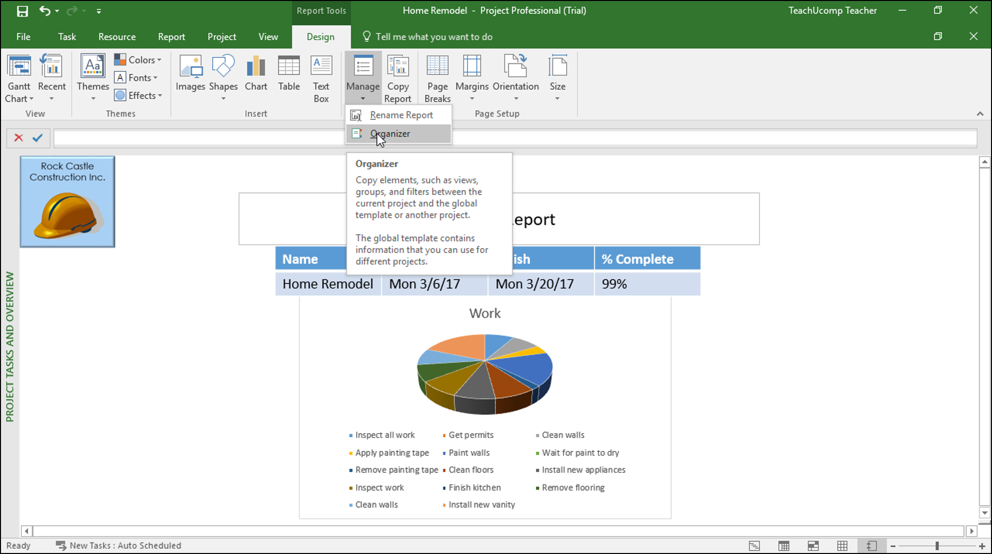 Manage Reports In Microsoft Project – Instructions In Ms Project 2013 Report Templates
