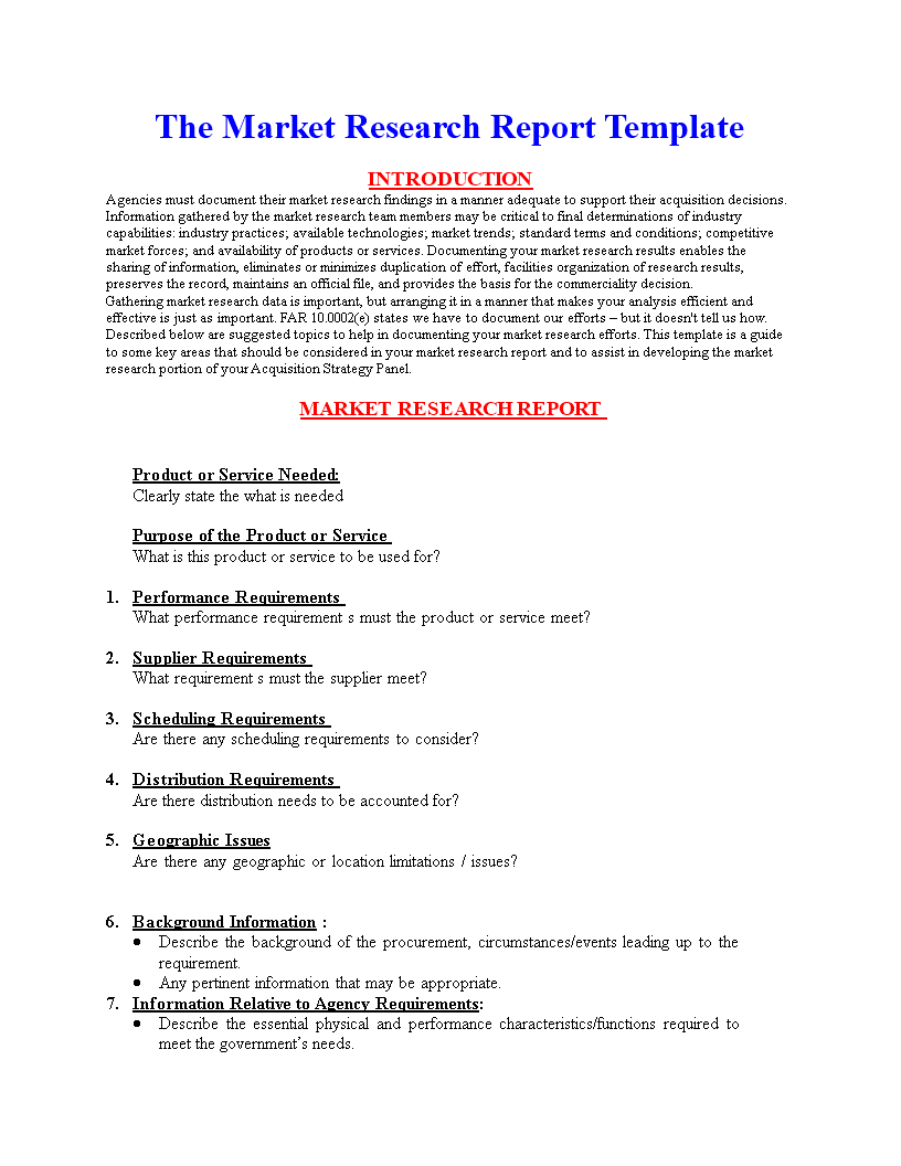 Market Research Document Template – Calep.midnightpig.co Regarding Market Research Report Template