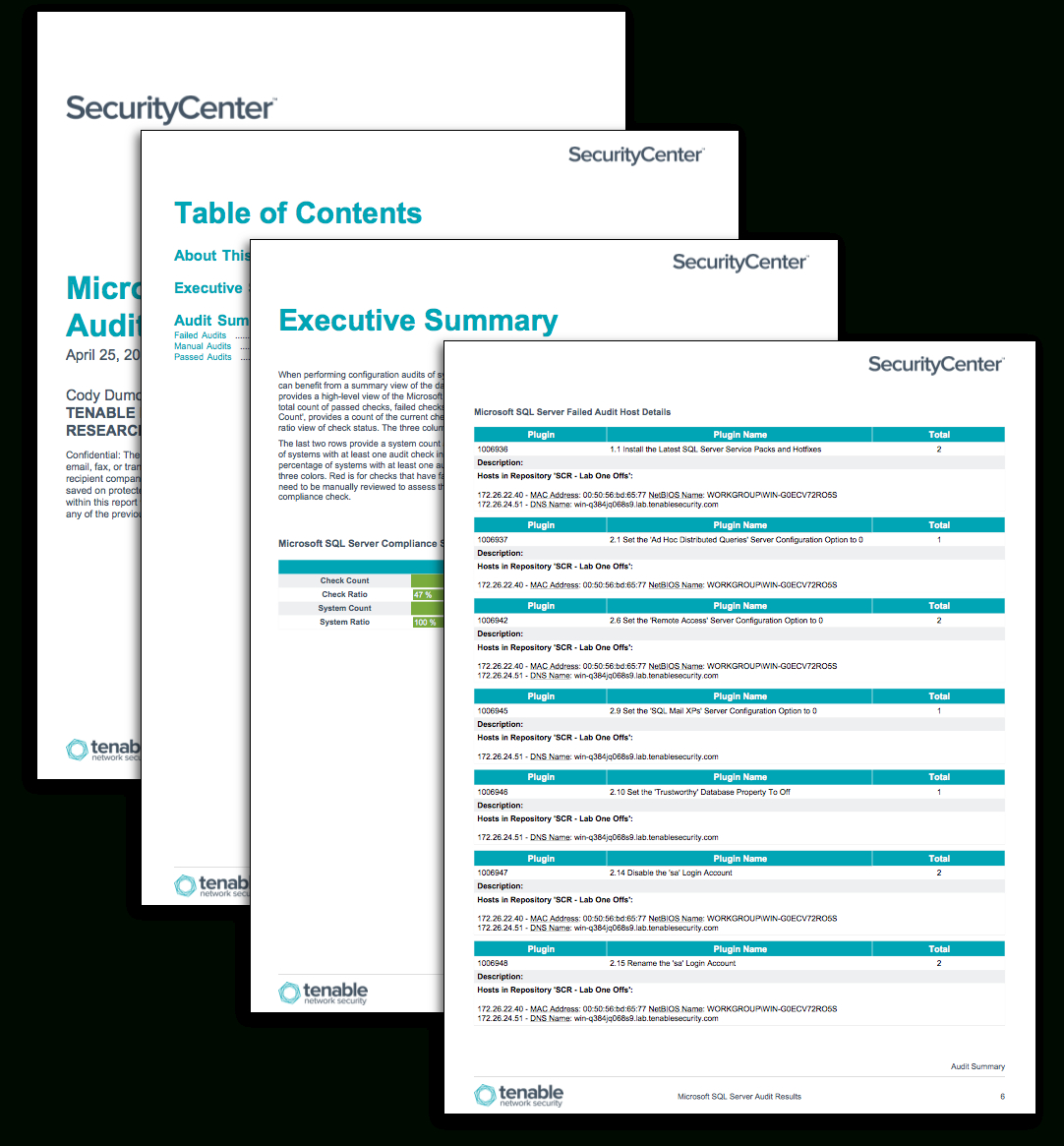 Microsoft Sql Server Audit Results - Sc Report Template With Regard To Information System Audit Report Template