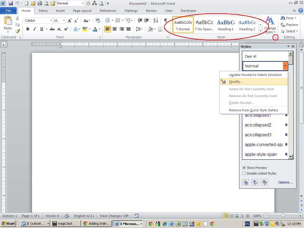 Modify A Style At The Template Level – Techrepublic With Change The Normal Template In Word 2010