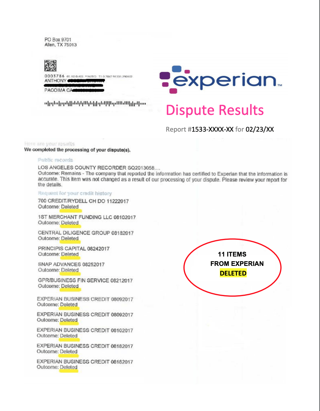 Most Effective Credit Bureau Dispute Letter | 2019 Free Copy With Regard To Credit Report Dispute Letter Template