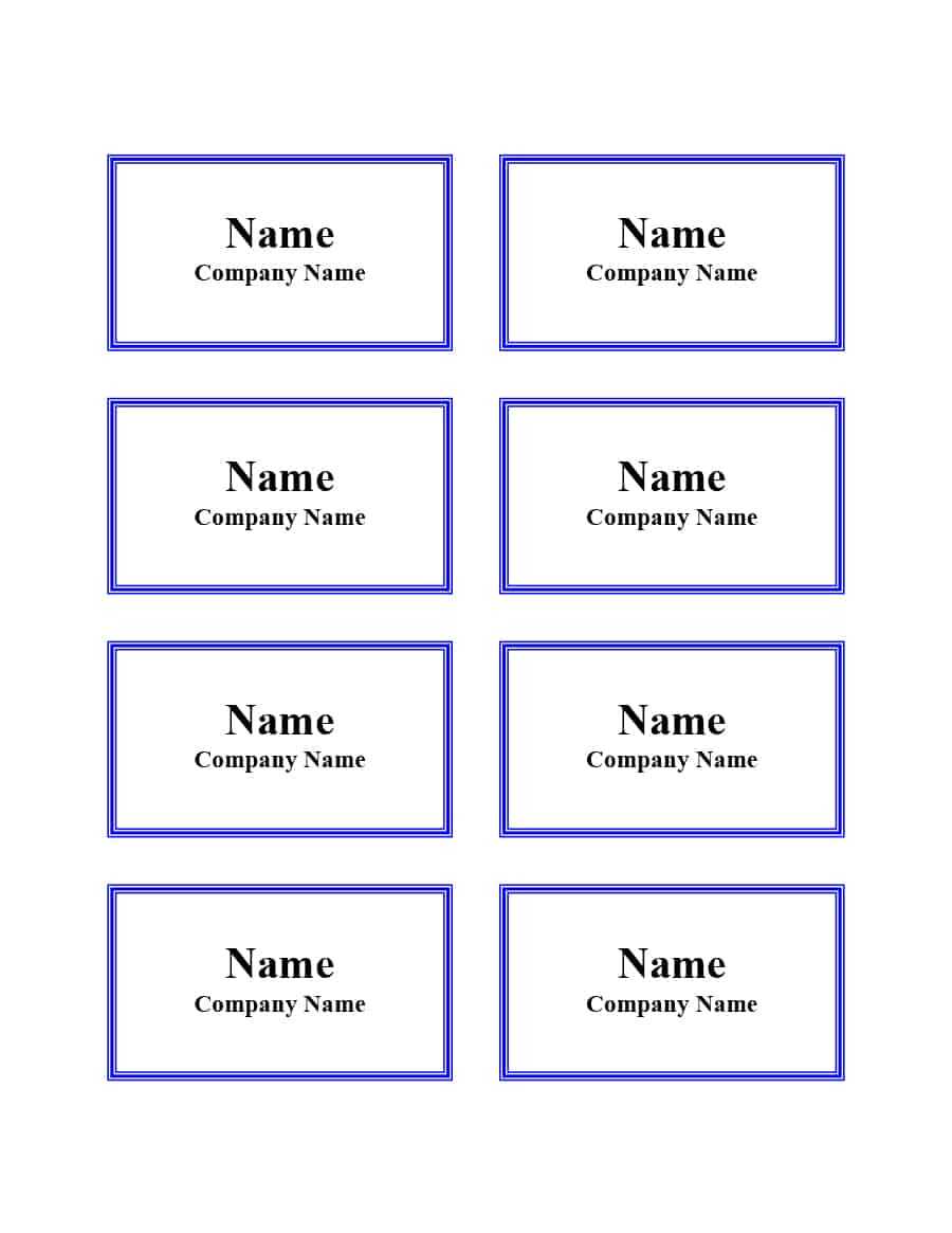 Name Tag Templates Word - Calep.midnightpig.co Intended For Visitor Badge Template Word