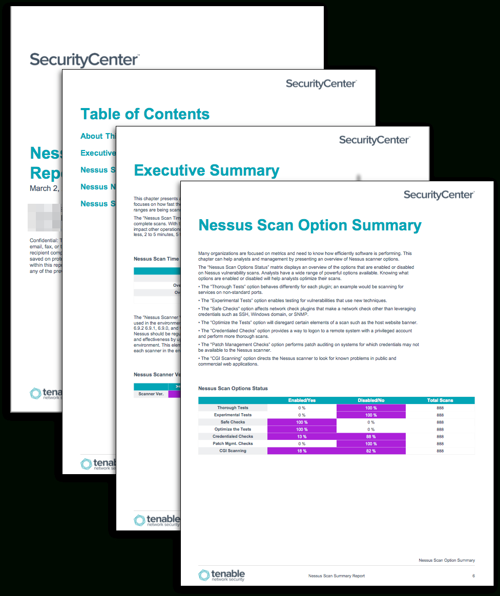 Nessus Scan Summary Report – Sc Report Template | Tenable® With Regard To Nessus Report Templates