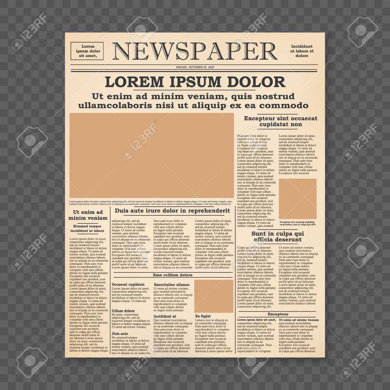 Newspaper Template Old – Calep.midnightpig.co Regarding Old Newspaper Template Word Free