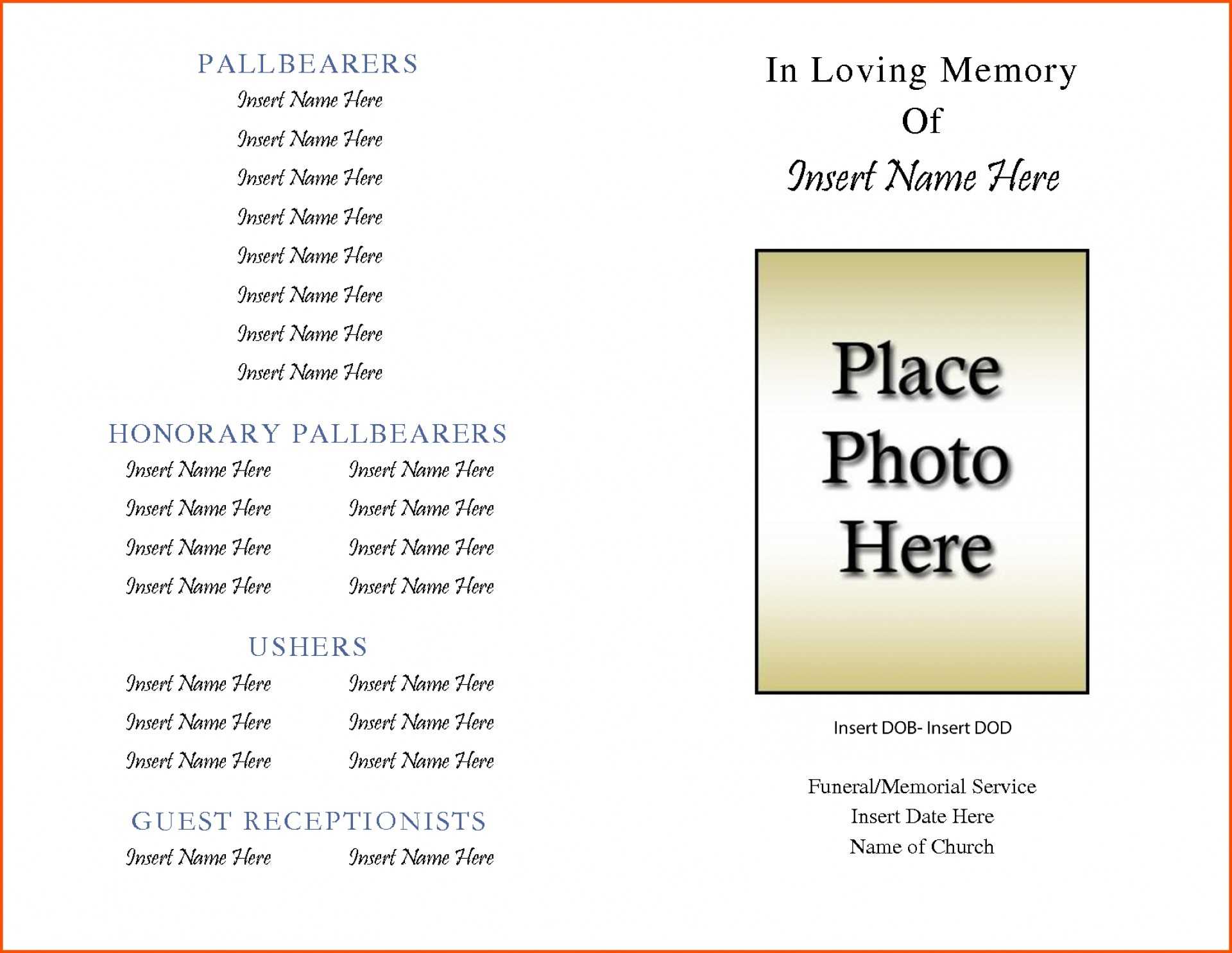 Obituaries Template – Dalep.midnightpig.co Regarding Fill In The Blank Obituary Template