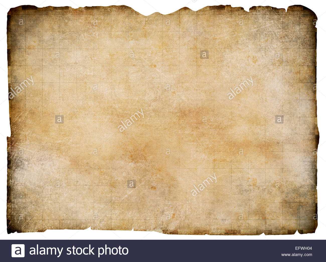 Old Blank Parchment Treasure Map Isolated. Clipping Path Is In Blank Pirate Map Template