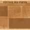 Old Vintage Newspaper - Download Free Vectors, Clipart inside Old Blank Newspaper Template
