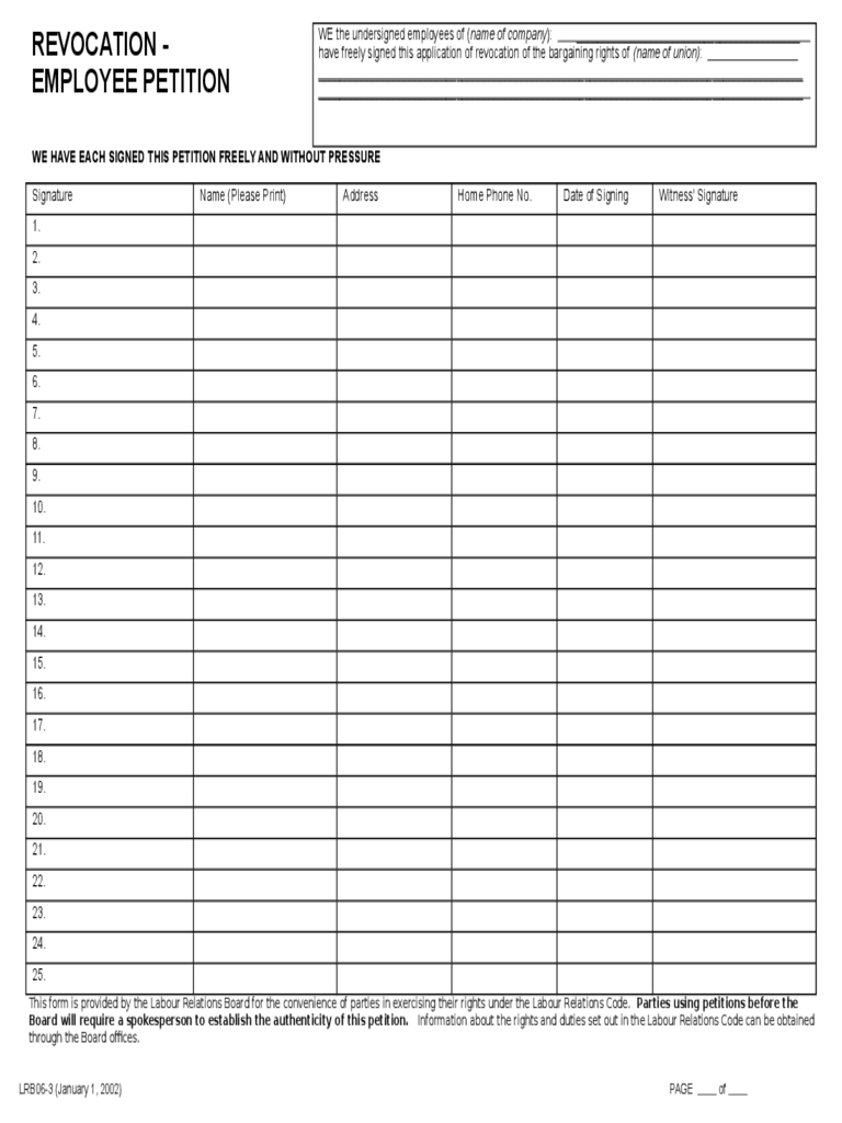 Petition Template – 4 Free Templates In Pdf, Word, Excel For Blank Petition Template