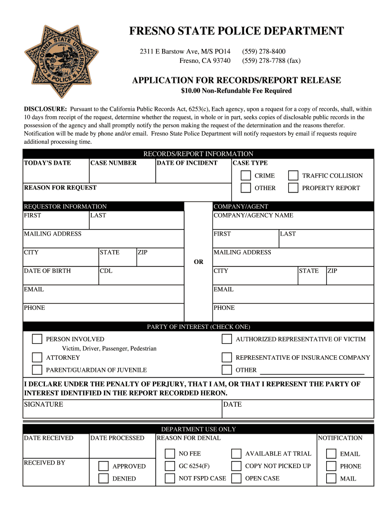 Police Report – Fill Online, Printable, Fillable, Blank For Blank Police Report Template