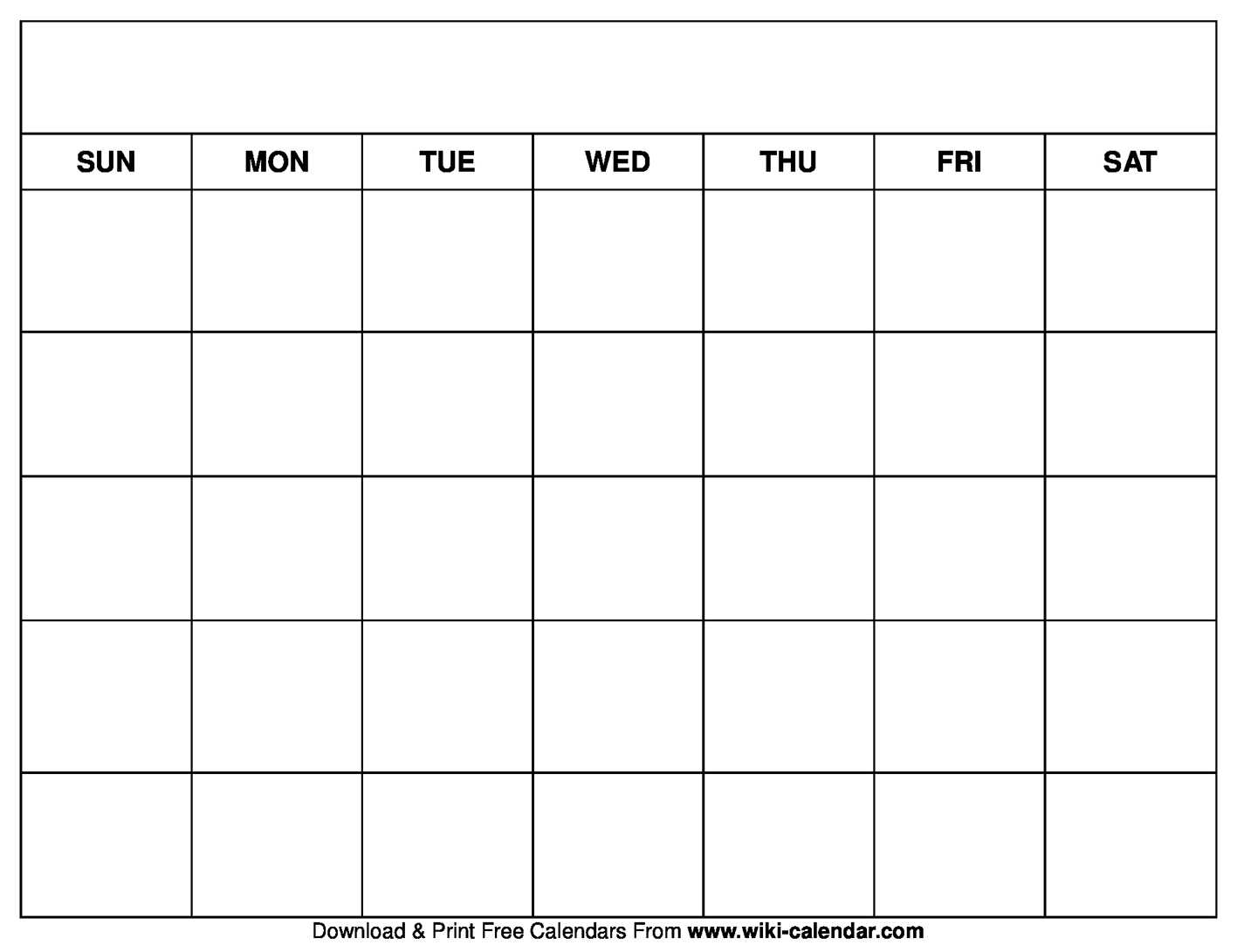 Printable Blank Calendar Templates With Regard To Blank Calender Template