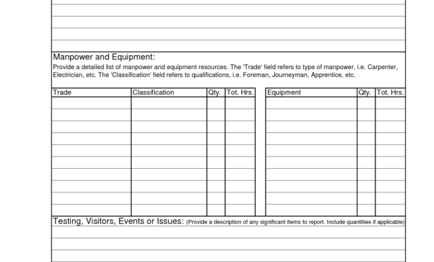 Printable Blank Superintendents Daily Report Sample And within Superintendent Daily Report Template