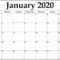 Printable Calendar 2020Month – Falep.midnightpig.co For Full Page Blank Calendar Template