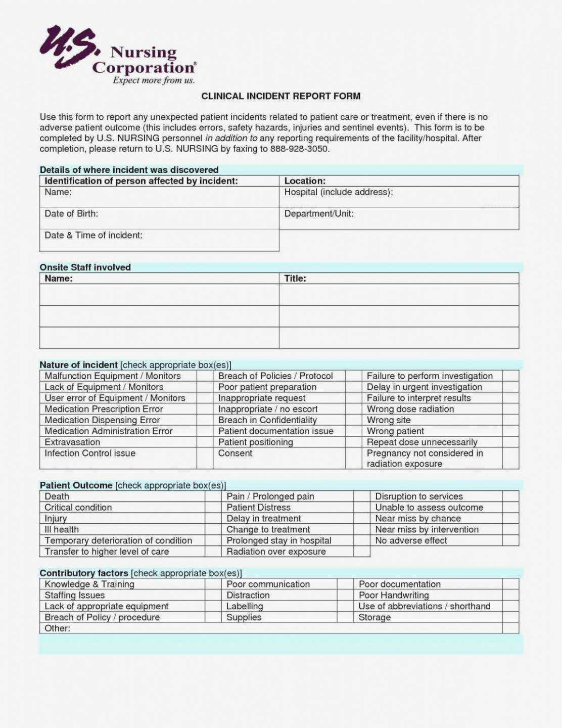Printable Gallery Price List Template Near Miss Report In Intervention Report Template
