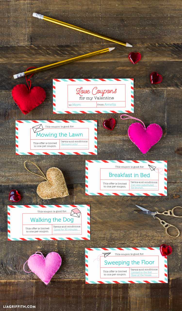 Printable Love Coupons – Lia Griffith Inside Love Coupon Template For Word