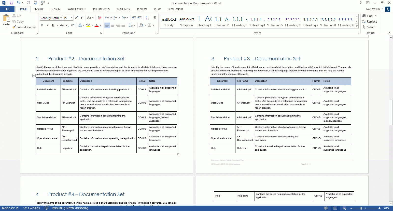 Product Document Map Template (Ms Word) – Templates, Forms Pertaining To Information Mapping Word Template