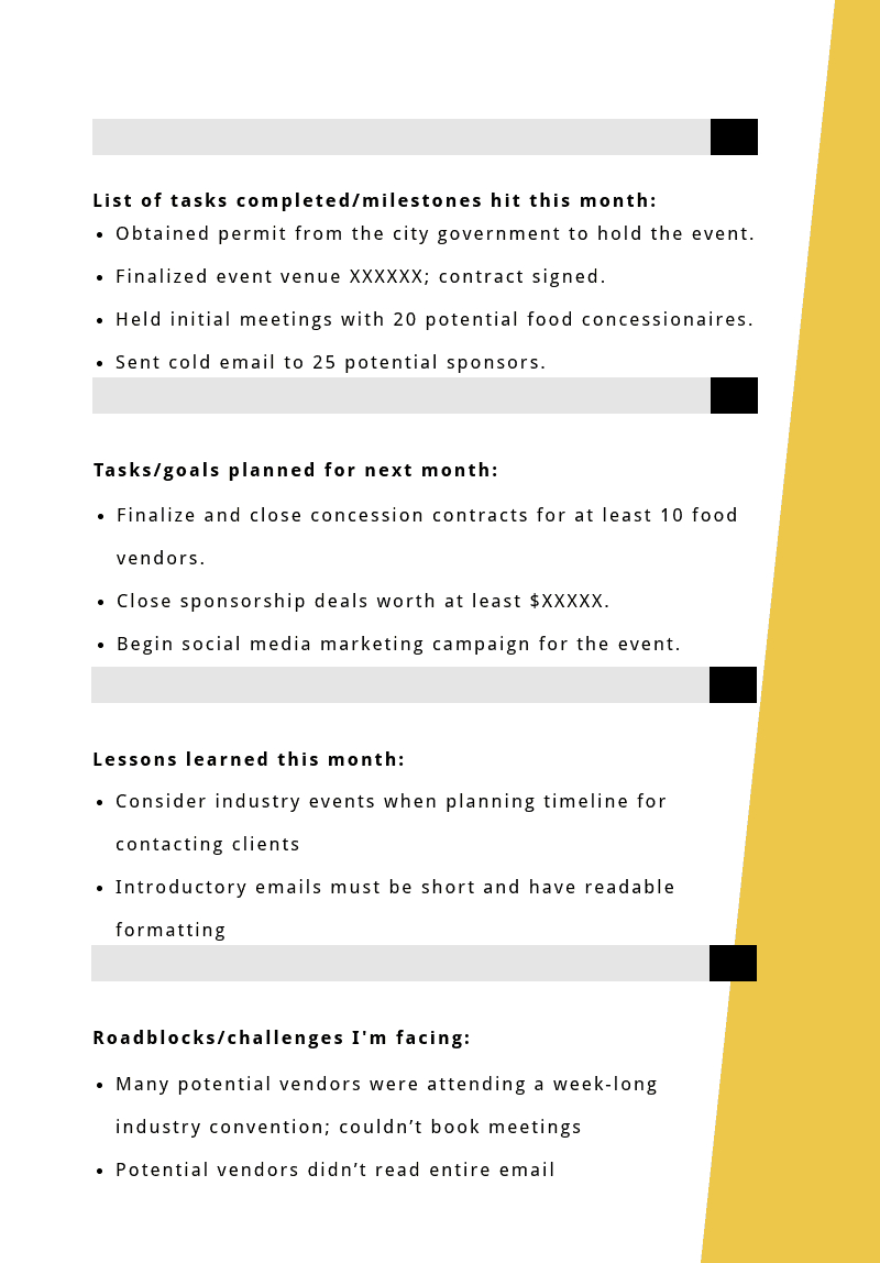 Progress Report: How To Write, Structure And Make It Intended For Company Progress Report Template