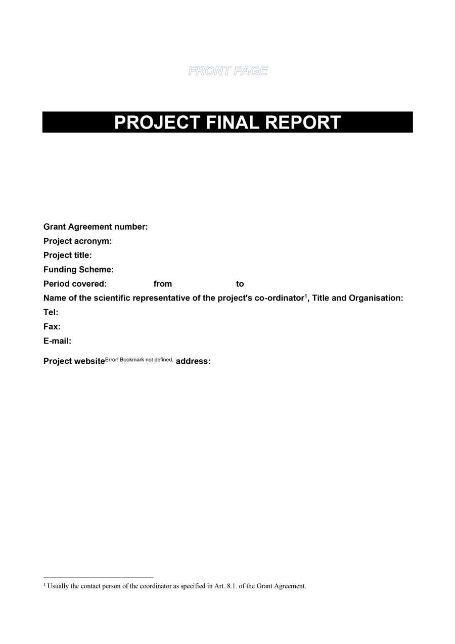 Project Report Title Page – Calep.midnightpig.co For Cover Page For Report Template