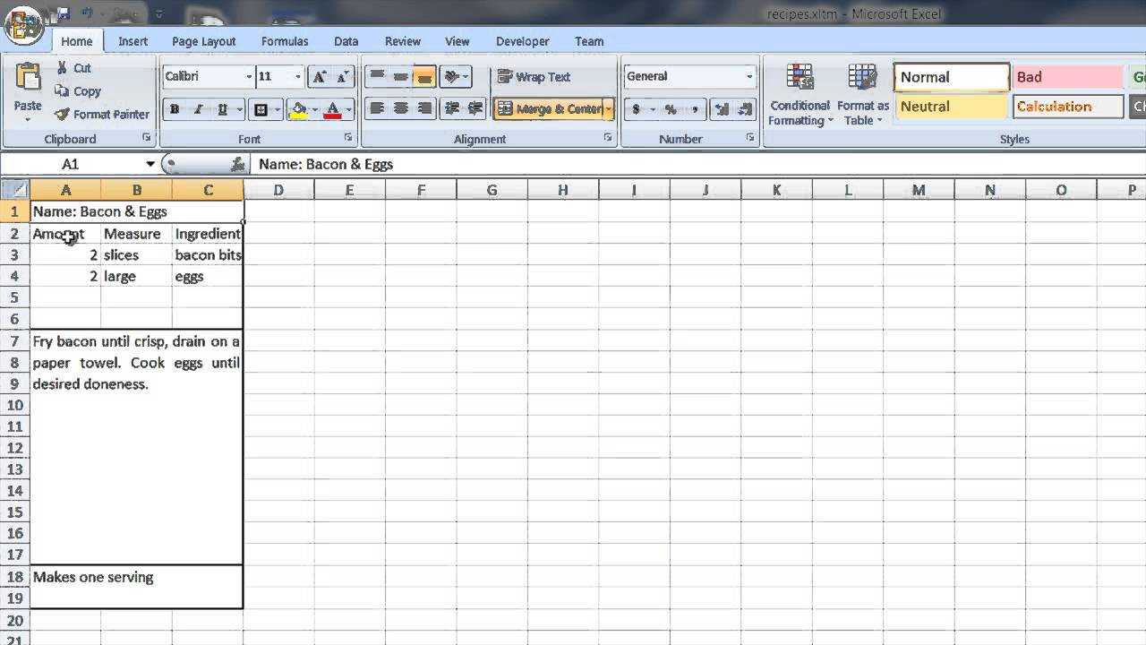 Recipe Template For Excel - Calep.midnightpig.co pertaining to Full Page Recipe Template For Word Recipe Template For Excel – Calep.midnightpig.co Pertaining To Full Page Recipe Template For Word