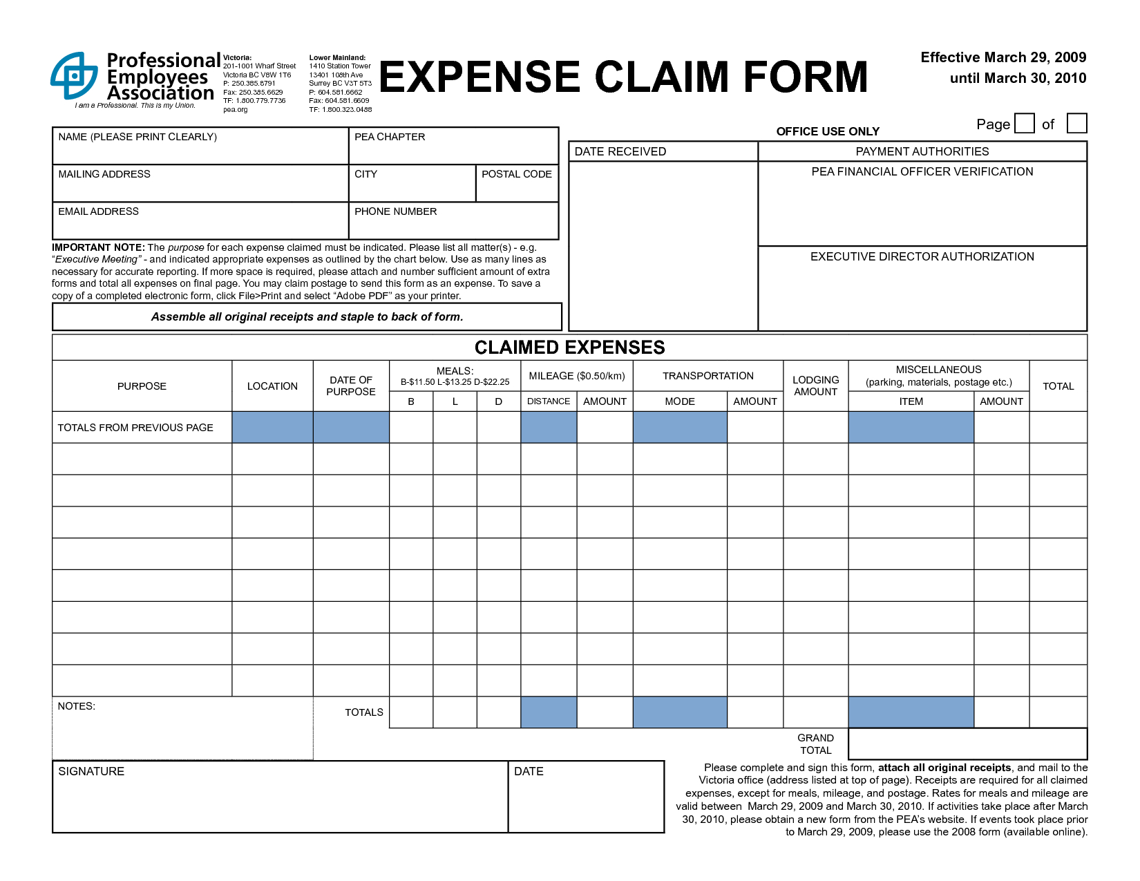 Reimbursement Form And Templates For Your Inspirations With Reimbursement Form Template Word