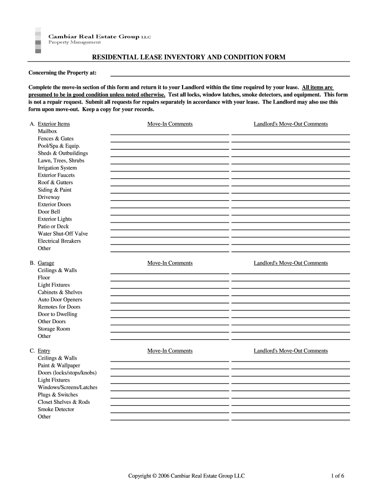 Rental Property Condition Form – Falep.midnightpig.co Throughout Property Condition Assessment Report Template