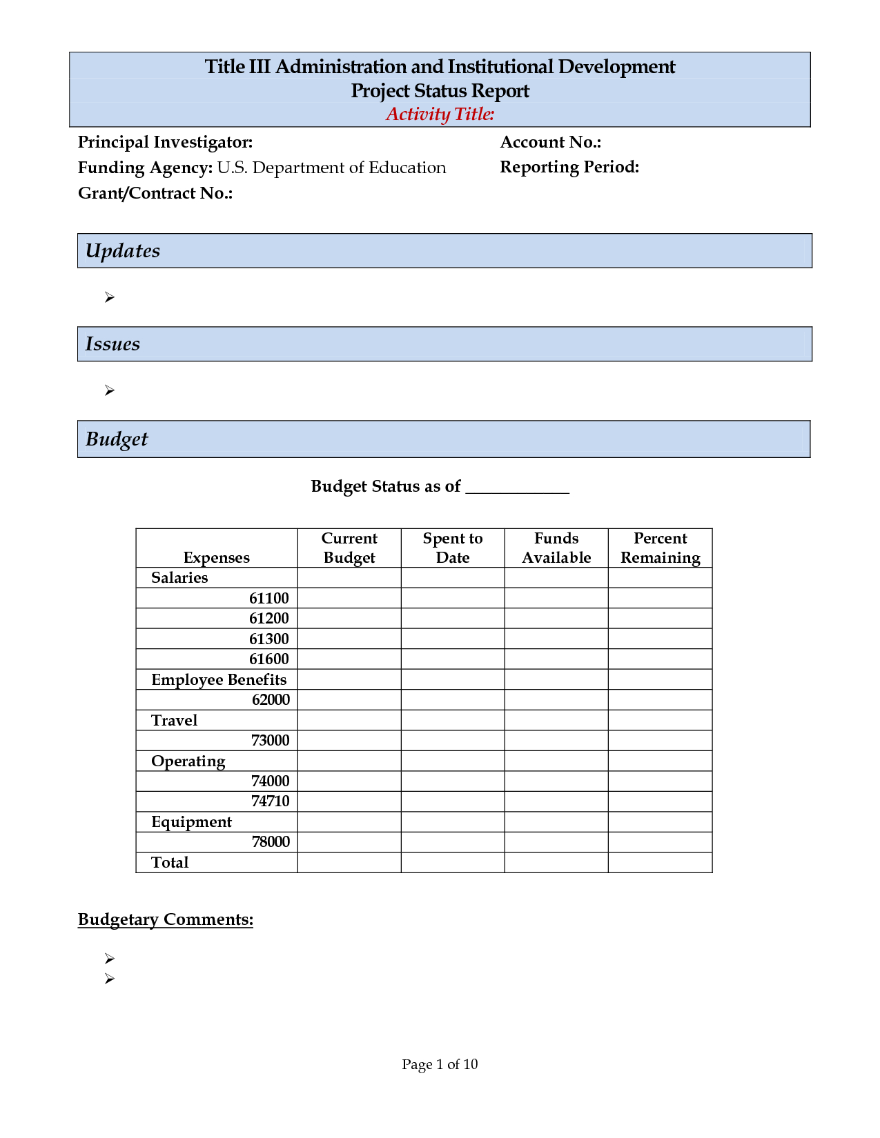 Replacethis] Monthly Project Status Report Template Designed Pertaining To Monthly Status Report Template