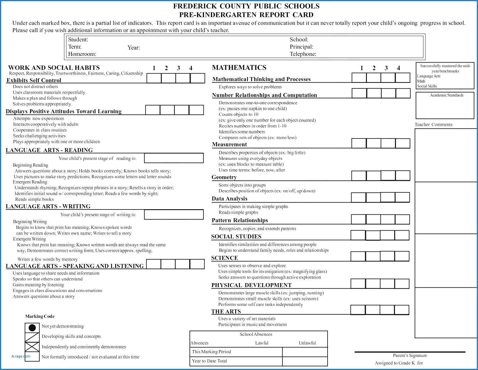 Report Card Sample – Calep.midnightpig.co In Fake Report Card Template