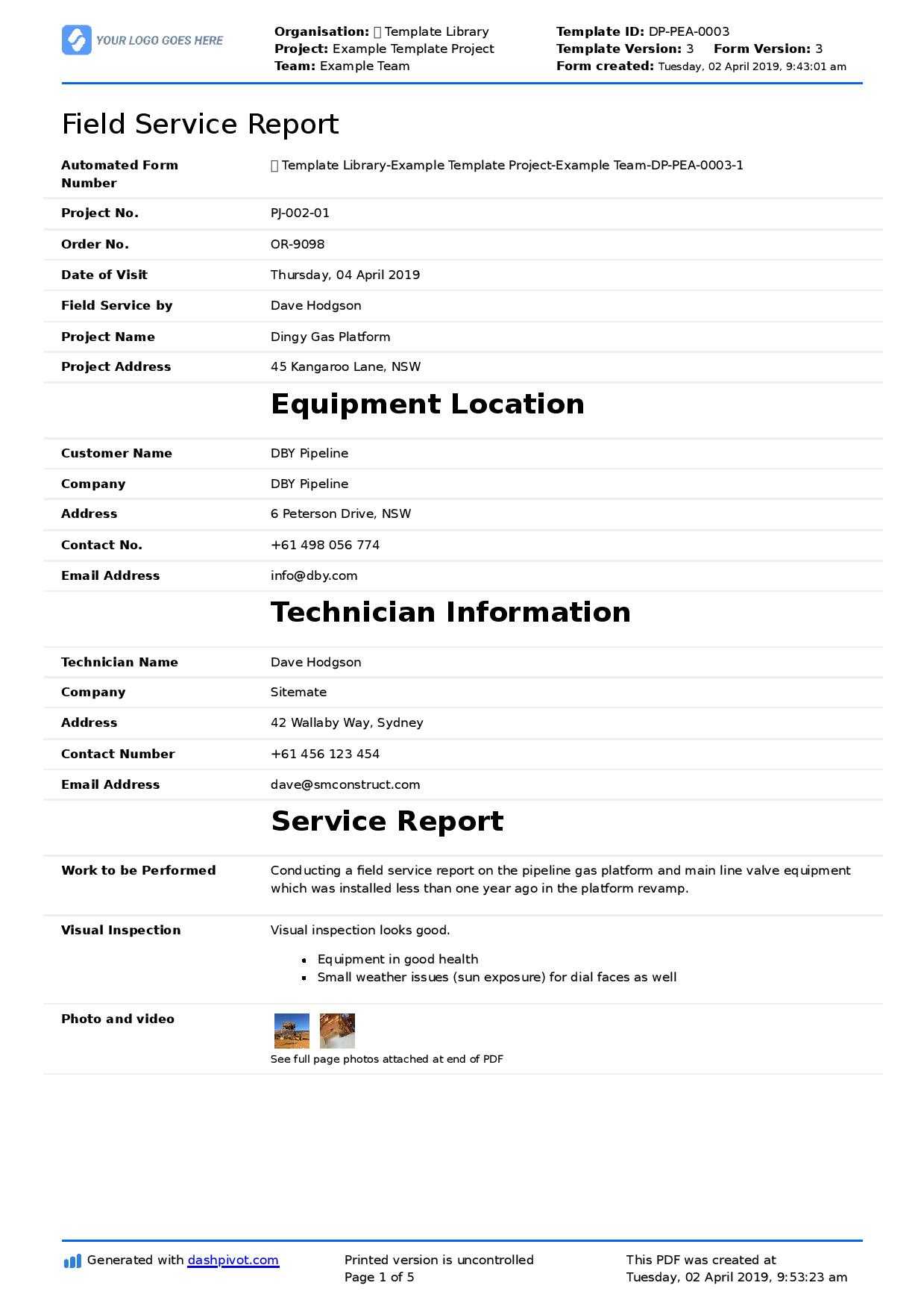 Report Format Template – Dalep.midnightpig.co With Failure Investigation Report Template