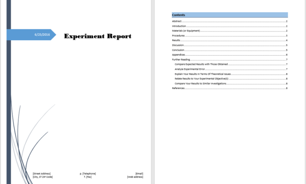 Report Template Word Free - Dalep.midnightpig.co regarding Report Template Word 2013