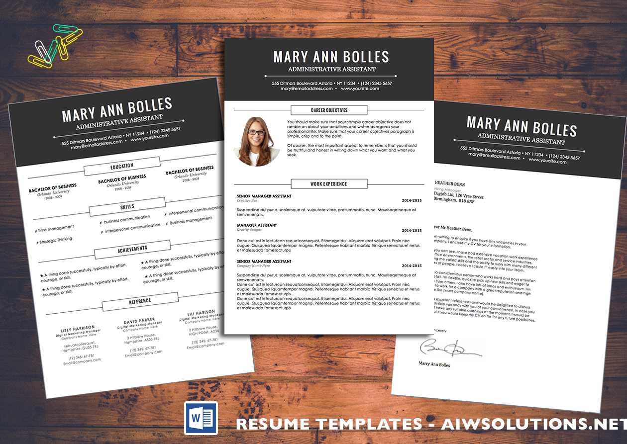 Resume Template Id02 With Regard To How To Create A Cv Template In Word