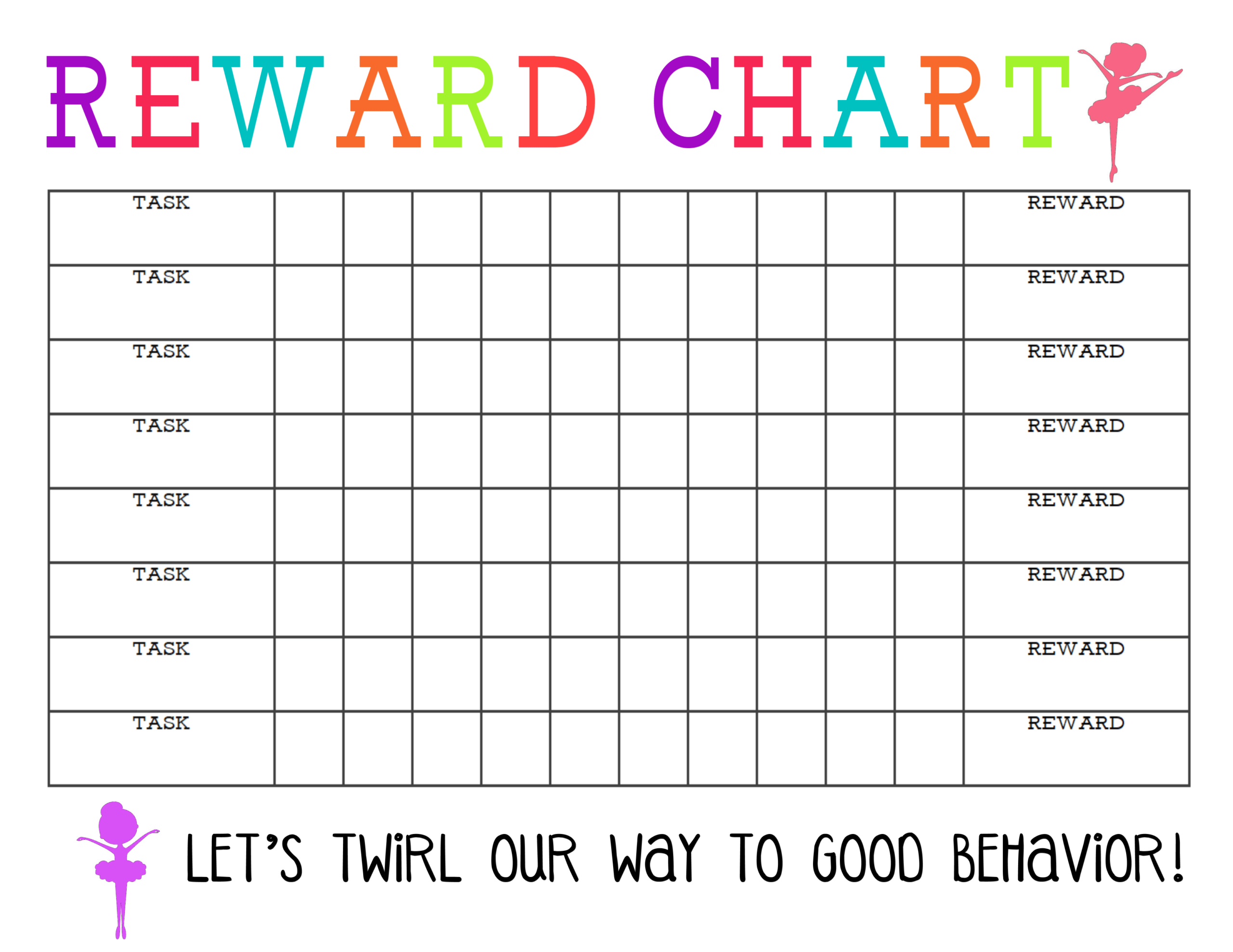 Reward Chart For Kids Template – Dalep.midnightpig.co Intended For Blank Reward Chart Template