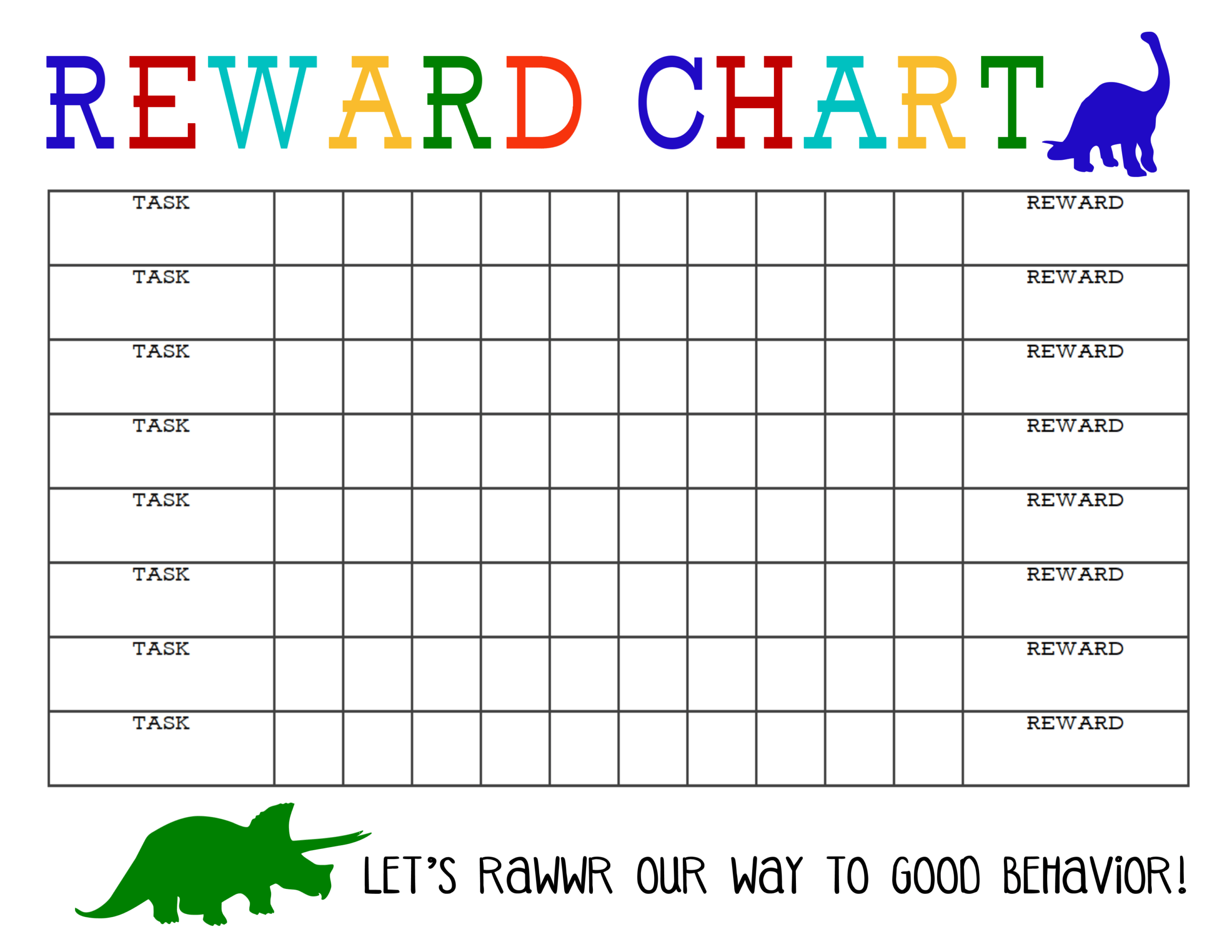 Reward Chart For Kids Template – Dalep.midnightpig.co Pertaining To Blank Reward Chart Template