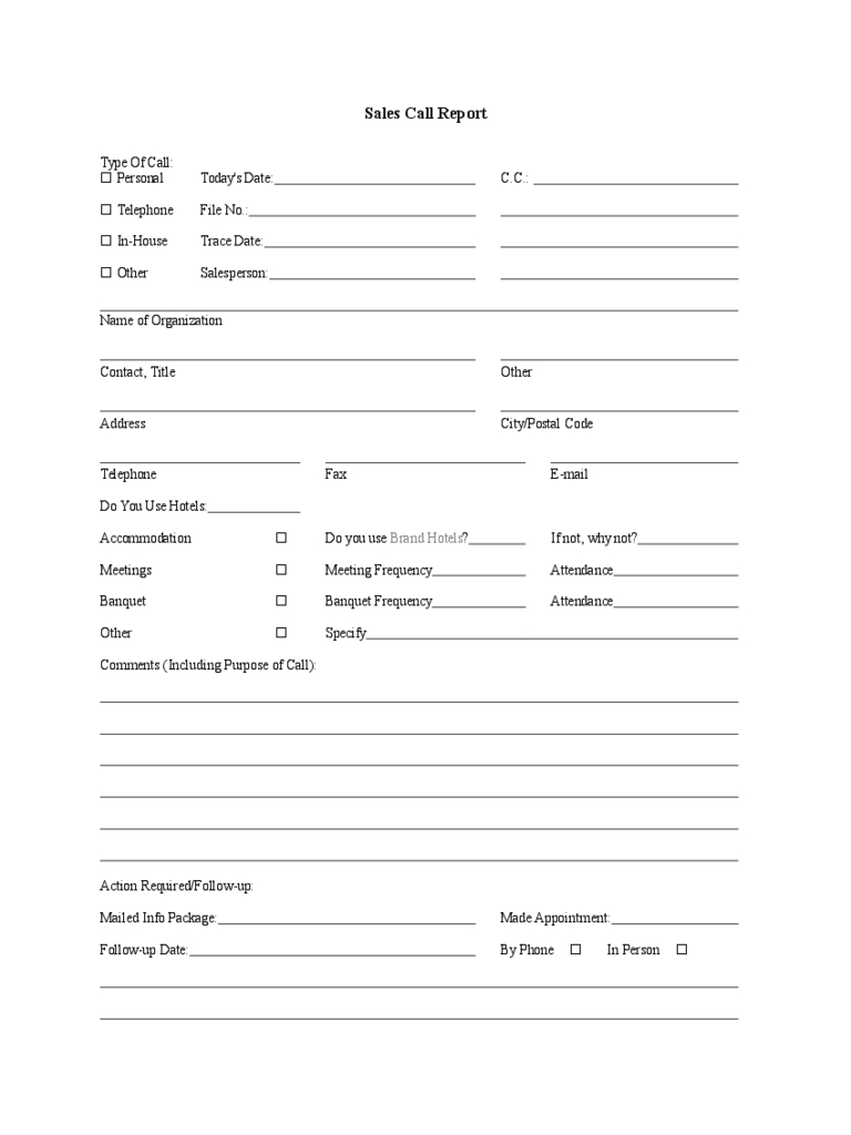 Sales Call Report Template – 3 Free Templates In Pdf, Word For Sales Call Report Template Free