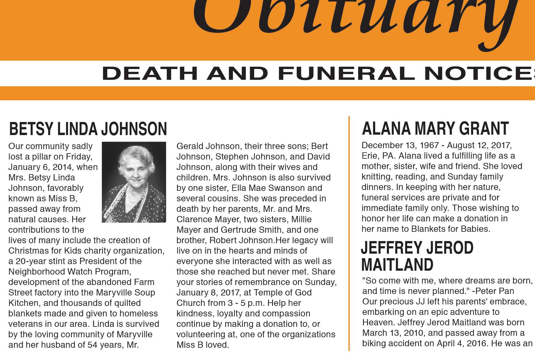 Sample Obituary Formats | Lovetoknow In Obituary Template Word Document