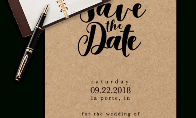 Save The Date Templates For Word [100% Free Download] regarding Save The Date Template Word