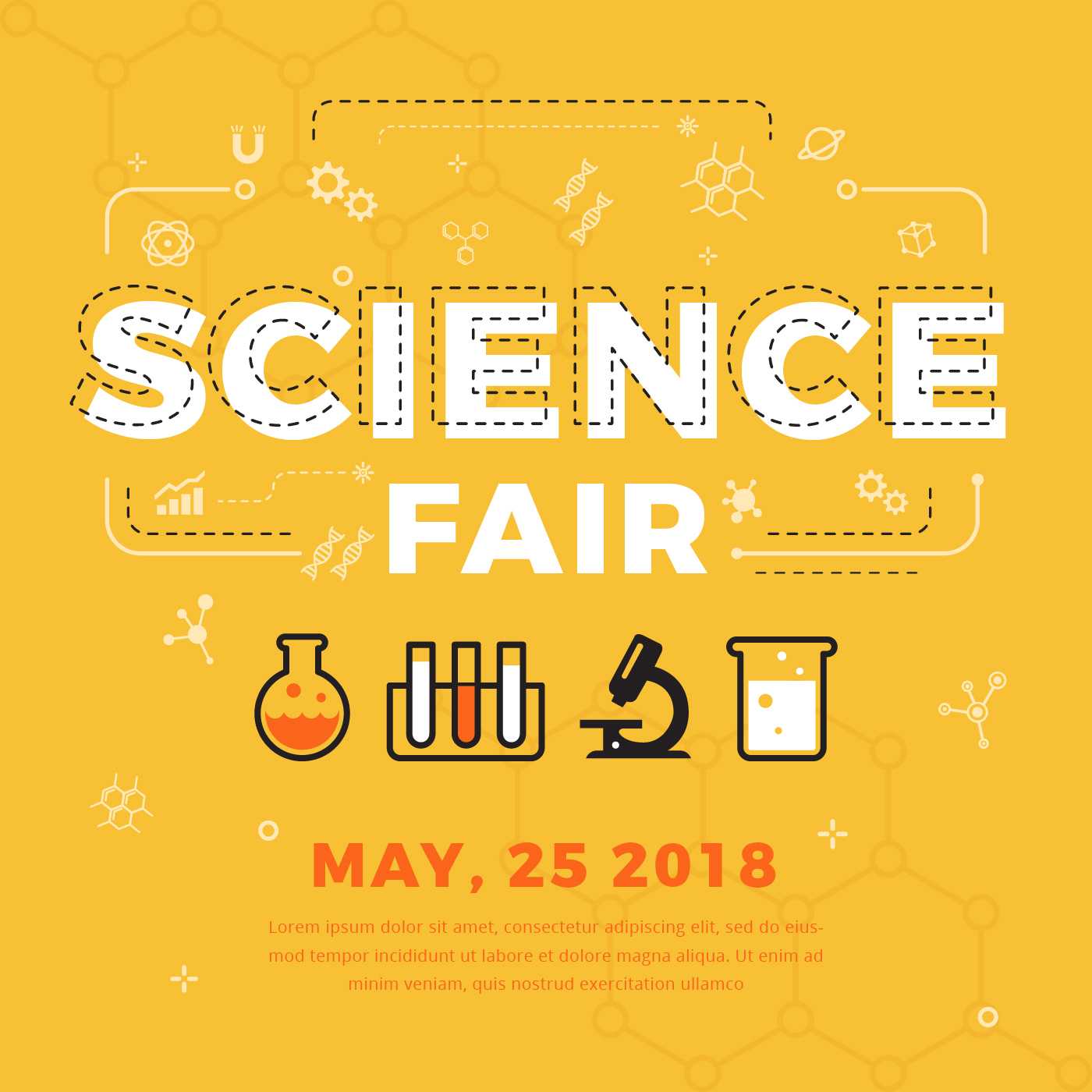 Science Fair Poster Vector - Download Free Vectors, Clipart in Science Fair Banner Template Science Fair Poster Vector – Download Free Vectors, Clipart In Science Fair Banner Template