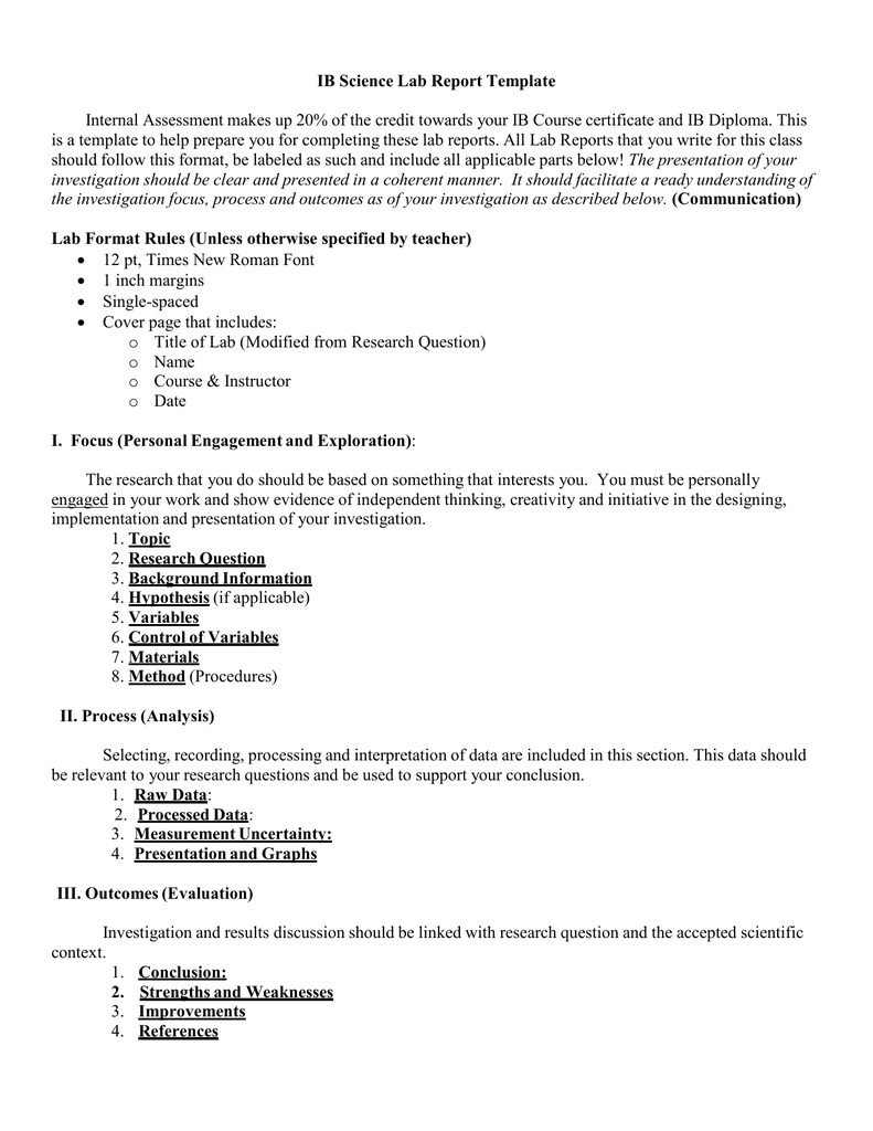 Science Lab Template – Calep.midnightpig.co Throughout Lab Report Conclusion Template