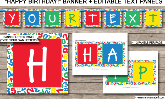 Sesame Street Party Banner Template in Sesame Street Banner Template