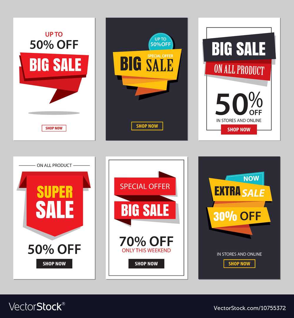 Set Of Sale Website Banner Templates Pertaining To Free Online Banner Templates